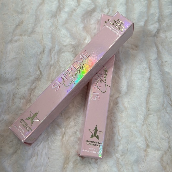 JEFFREE STAR COSMETICS Supreme Gloss full pigment celebrity skin bundle of 2 New - Picture 2 of 7
